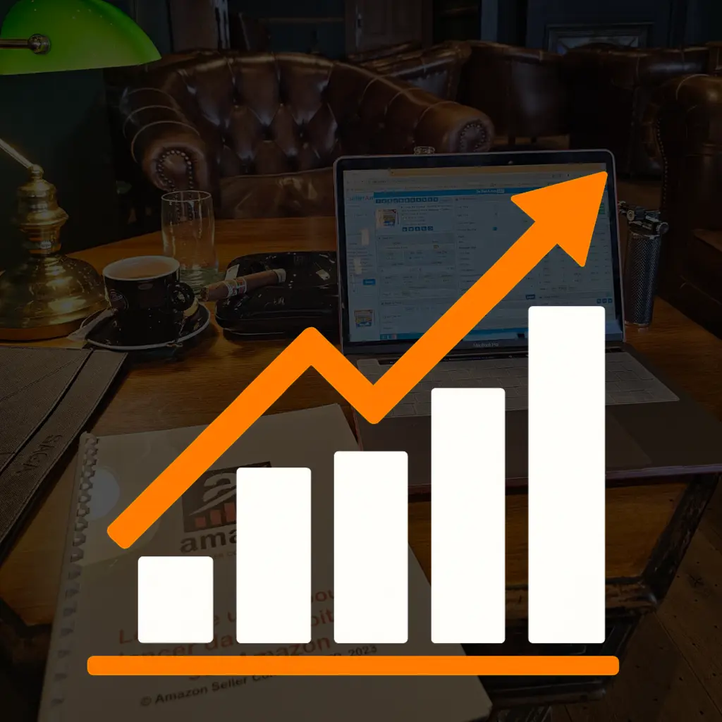 Courbe de croissance illustrant les résultats de l’arbitrage Amazon avec AMZ Seller Consulting